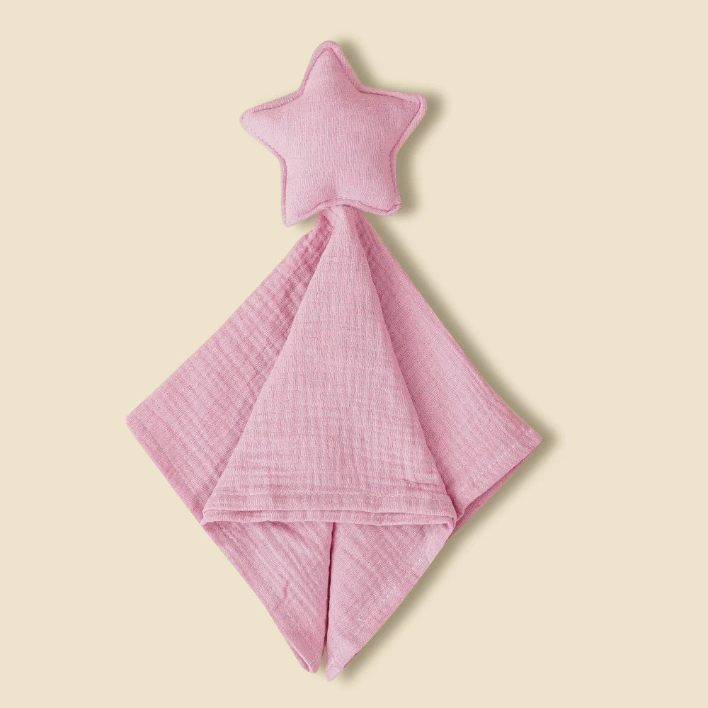 Baby Cotton Muslin Comfortable Blanket Cute Cat Doll For Infant Kids Sleep Appease Towel Children