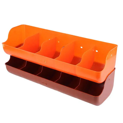 5 Slots Piglet Fodder Slot Farm Animal Supplies Livestock Fodder Dish Feeding Bowl For Cattle Pigeon Dog Goat Piglet Feeder