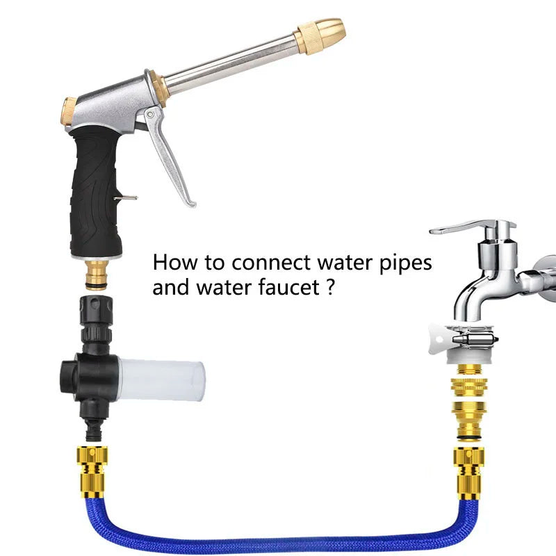 High Pressure Car Wash Water Gun Spray Gun Car Washer Cleaner Garden Hose Sprinkler Foam Water Gun For The Garden