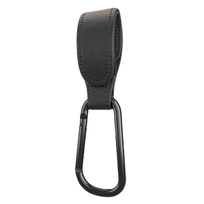 1/2pcs PU Leather Baby Bag Stroller Hook Pram Cart Organizer 360 Degree Rotatable Hook High-quality Crochet Stroller Accessories