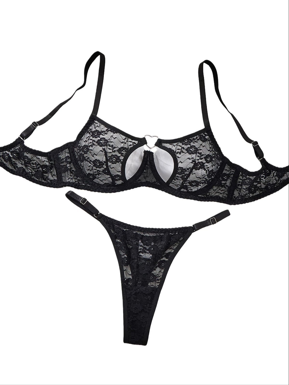 Elegant Design Bra And Panties Set with Unique Heart Buckle Comfortable Fashion Underwear Suitable for All Occasions