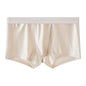 1/3Pcs Breathable Thin Satin Silk Boxer Briefs Seamless Mid Waist Ice Silk Boxers Underpants Smooth Underwear for Men Daily