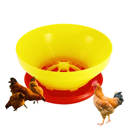 Automatic Rotating Poultry Chick Feeder Food Chicken Duck Feeder Bucket Tool Plastic Feeder Bowl for Rabbit goose duck Farm Use