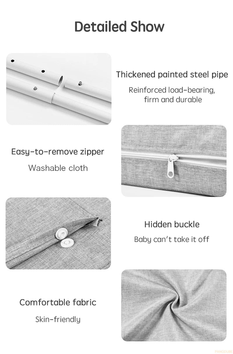 PANGDUBE 1pc 47cm Baby Bed Rail Child Bed Barrier for Kids Bed Fence Railing for Children's Bed Protection Kids Safety Railings