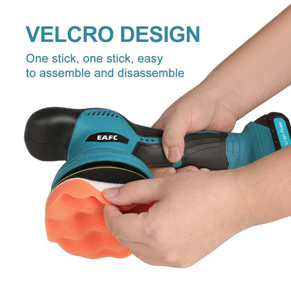 EAFC 6-Speed Cordless Car Polisher for Makita 21V Battery, Electric Auto Waxing Polishing Machine, Car Buffer Detailing Tool Kit