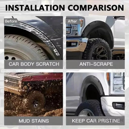 Car Modification With Wide Body Wheel Arches And Mudguards Suitable For SUVs And Off-Road Vehicles With Widened Wheel Arches
