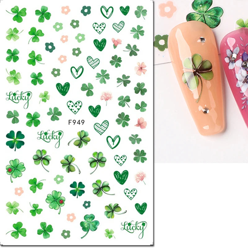 3d Nail Art Decals Spring Booming Violets Lavenders Purple Blue Pink Flowers Butterflys Stickers Decoration For Nail Tips Beauty