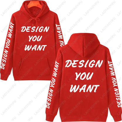 Customized Photo Personalized Hoodie Autumn Warming and Comfort Sweatshirt Unisex Casual Custom Printed Text DIY Hoodie Fashion