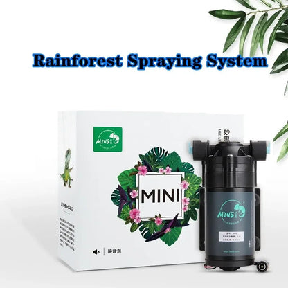 Reptile Fogger Silent Pump Misting Spray System Kit Rainforest Nebulizer Garden Irrigation Tools Terrarium Spraying Device