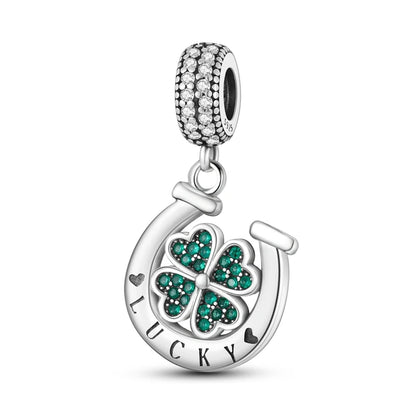 Original 925 Sterling Silver Charm Beads Clover Sunflower Tulip Carnation Pendant For Women Jewelry Fashion Gift