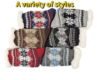 Winter Socks Mens Fluffy Warm Short Plus Velvet Soft Thermal Non Slip Floor Fuzzy Sock Male Thickened Gifts 2023 New In