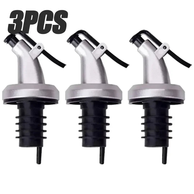 1-5PCS Oil Bottle Stopper Lock Plug Seal Leak-proof Nozzle Sprayer Oil Bottle Stopper Cap Liquor Dispenser Wine Pourer Gadgets