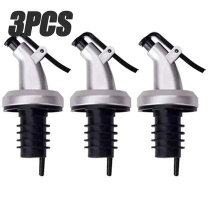 1-5PCS Oil Bottle Stopper Lock Plug Seal Leak-proof Nozzle Sprayer Oil Bottle Stopper Cap Liquor Dispenser Wine Pourer Gadgets