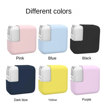 Portable Silicone Power Adapter Case Shockproof Anti-drop Elastic Cover 30W/45W Dust-proof Charger Case for MacBook