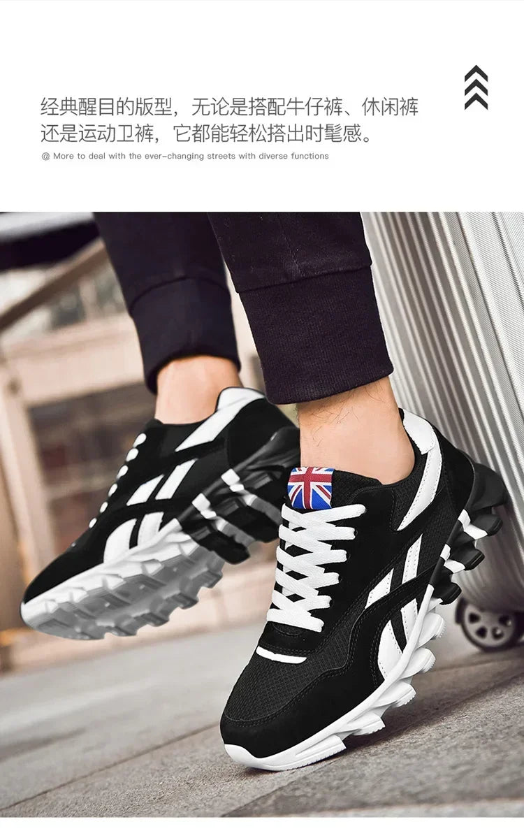 Brand Trend Size 38-48 Men's Wear-resistant Cushioning Thick-soled Fitness Sneakers Outdoor Breathable Running Shoes for Men