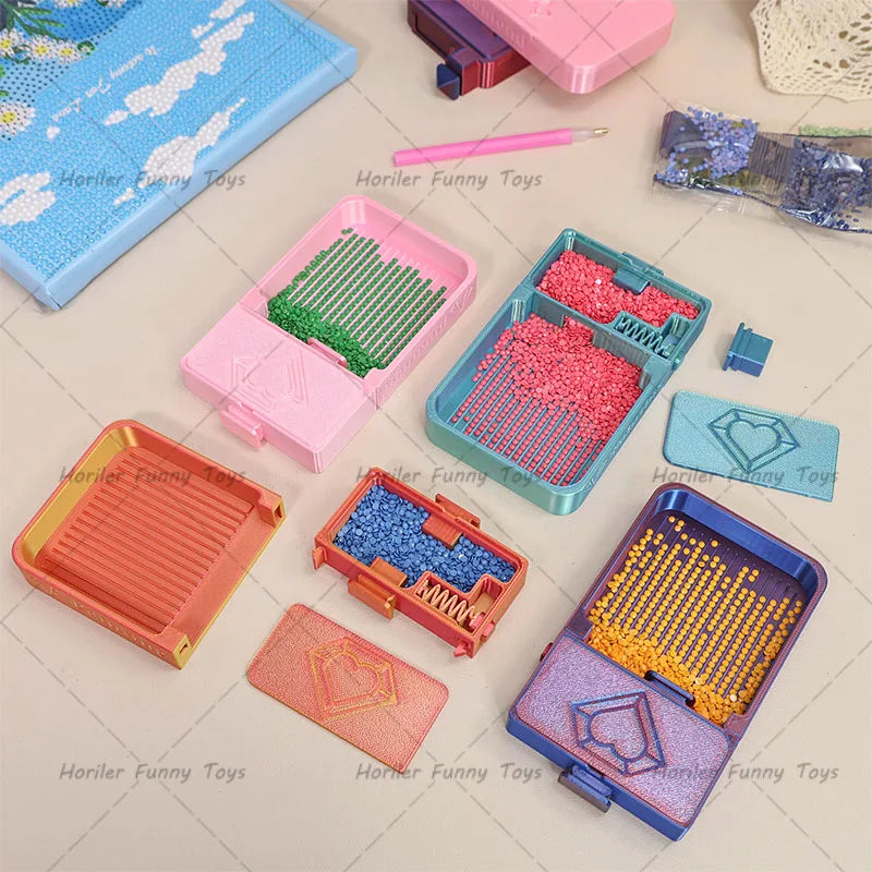 Hot DIY Craft Diamond Painting Tray Large Capacity Beading Plates Drill Storage Container  5D Diamond Painting Accessories Tools