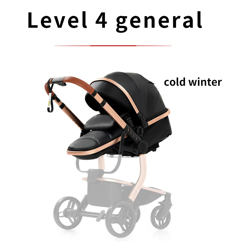 Baby pram Lightweight stroller Baby carriage PU 3in1 stroller Baby stroller 3-in-1 Baby carriage strollers for baby light carts