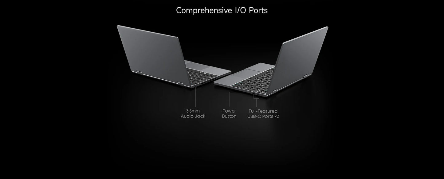 CHUWI MiniBook X Laptop Tablet PC 2 In 1 16GB 512G SSD Intel U300/N150 10.51 Inch FHD IPS Screen 1920*1200 Windows 11 Notebook
