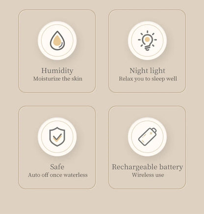Eternal Flower Humidifier Dual-USB Battery Charger Mini Home Atmosphere Light Creative Festival Gift Artificial Flower Diffuser