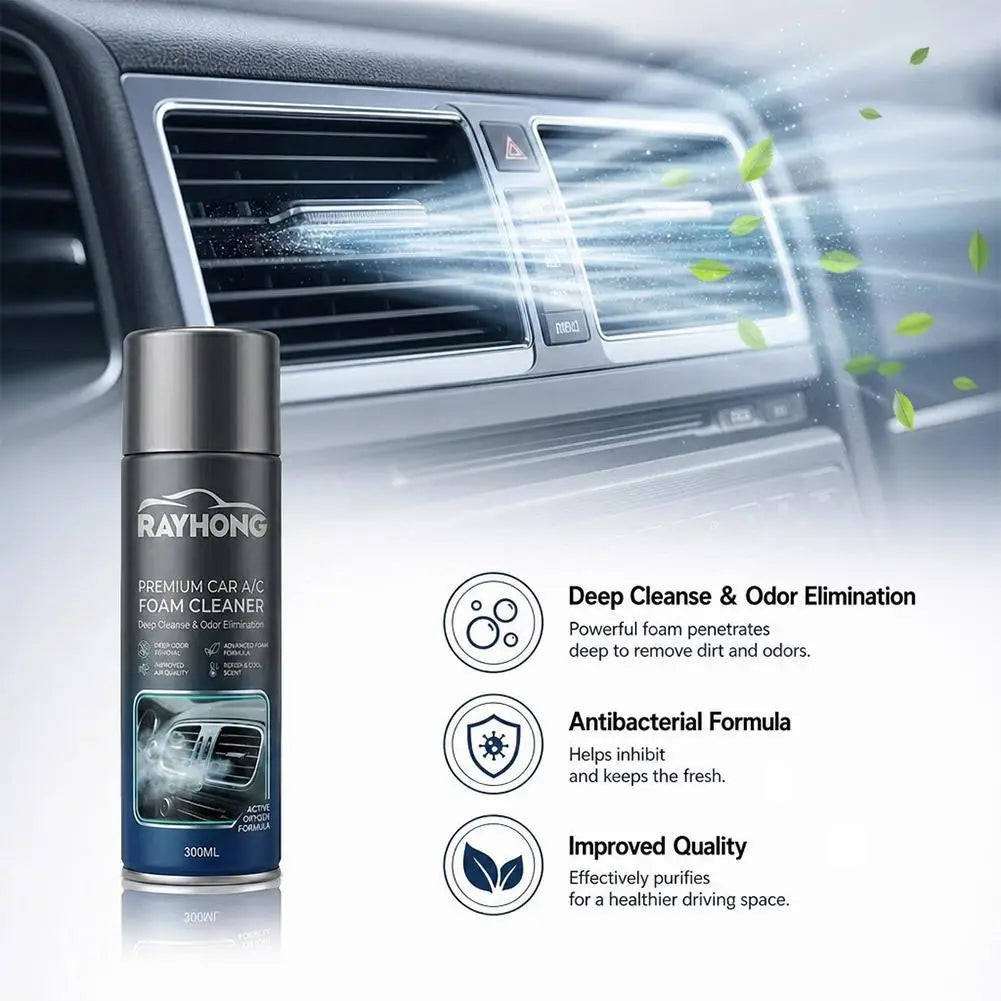 100ml Car Air Conditioning Cleaning Agent Antibacterial Strong Stain Remover Air Conditioning Cleaner Automotive Agent Supplies