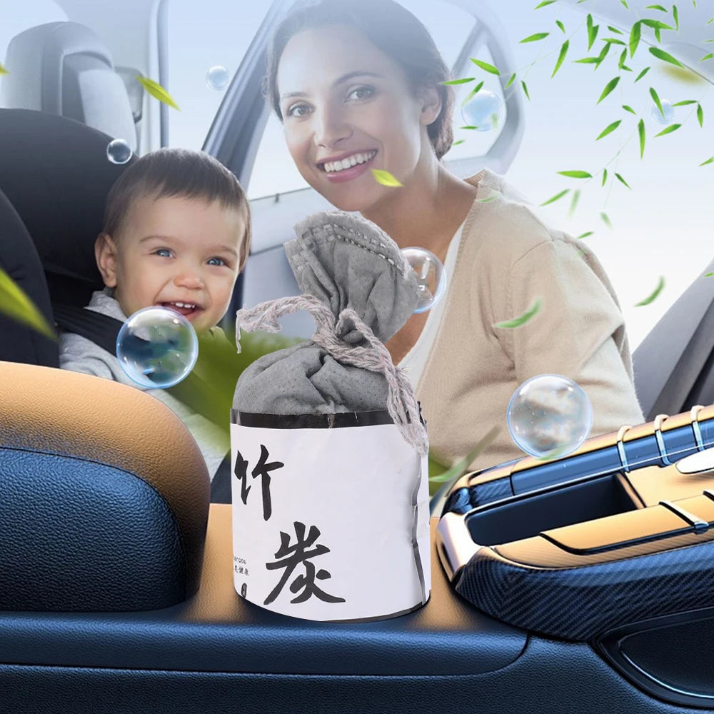 Bamboo Charcoal Air Purifying Bags for Refrigerators Wardrobes Shoe Cabinets Car Air Freshener Purifier Activated Carbon Bag