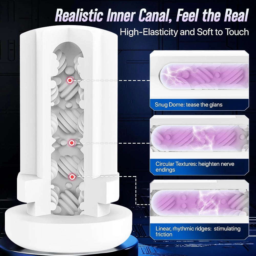 Electric 10 Frequency Telescopic Sucking Vibration Massagator Male Penis Desensitization Training Masturbator Adult Products