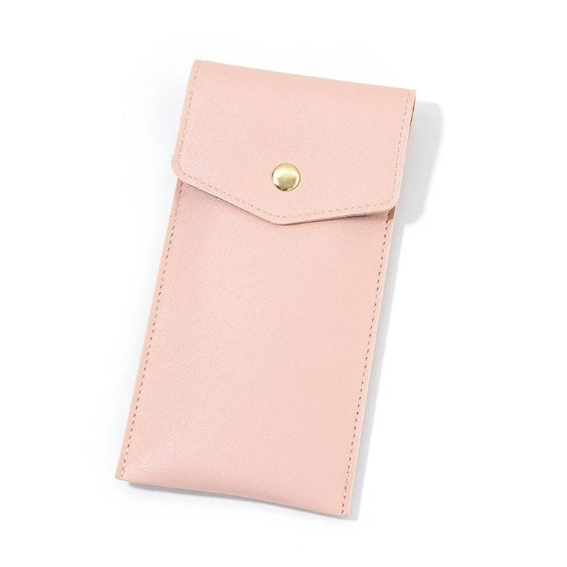 PU Leather Pencil Case Storage Bag Student Glasses Portable Stationery Bag Large-capacity Business Office Pen Storage Bag