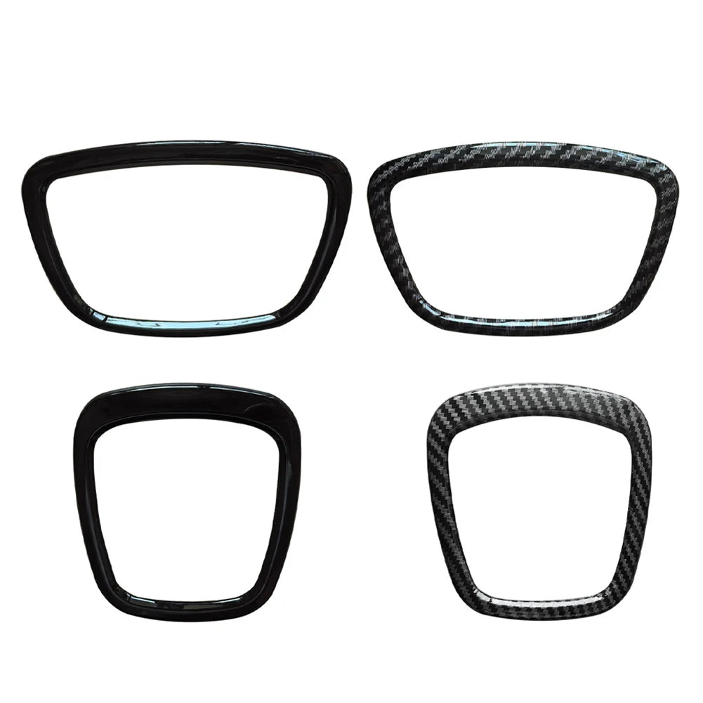 Carbon Fiber Car Steering Wheel Ring Trim Sticker Cover Auto Decoration Accessories For Audi A4 B6 B7 B8 A6 C6 A5 Q7 Q5 A3 8P S3