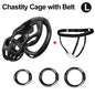 Male Chastity Cage with 3 Rings Cock Cage Adult Sex Toy Penis Bondage Urethral Lock Male Cuckold Erotic Couple BDSM Toy Cock Cag