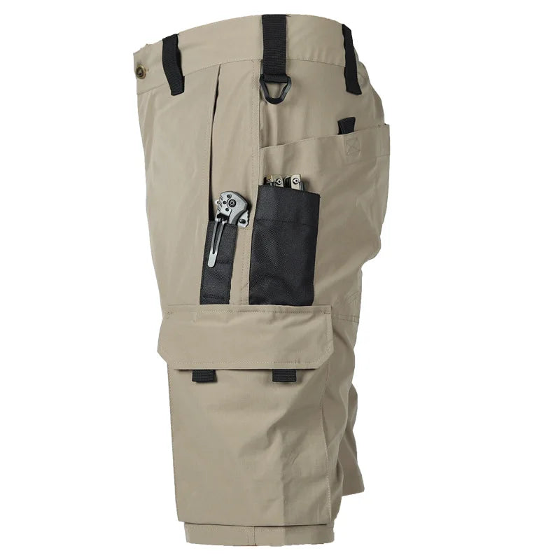 Men's Operator Elastic Tactical Shorts Ripstop Workout Outdoor Cargo Shorts for Men Cycling Hiking Fishing Casual Men's Shorts