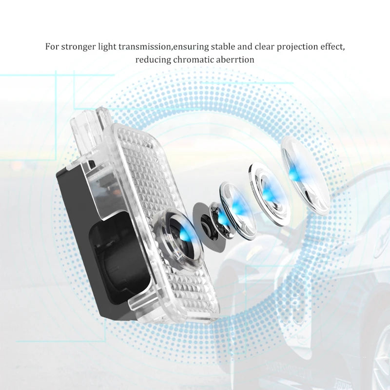 Car Angel Wings Projector Light LED Door Lamp For Audi A3 8P 8V A4 B8 8P A1 A5 A6 A7 A8 Q3 Q5 Q7 Q8 Sline TT S3 S4 S5 S6 S7 S8