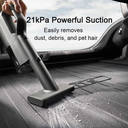 MIJIA Car Vacuum Cleaner 21kPa Suction,2400mAh Battery,Type-C Fast Charg,150mL Dust Cup,For Home Wireless Vacuum Cleaners