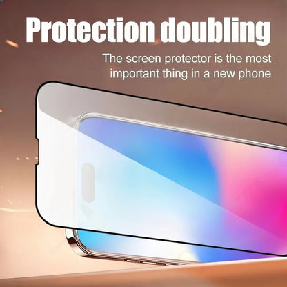 3Pcs Full Cover HD Screen Protector for iPhone 17 16 15 14 Pro Max Air 16 15 Plus 13 12 11 Pro XR XS Anti-Scratch Tempered Glass