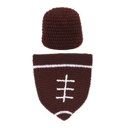 3PCS/set Animal Baby Crochet Newborn Photography Props Handmade Knit Mickey Costume Outfit Baby Chrismas Halloween Gift