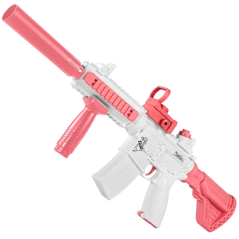 Electric Water Gun M416 Shooting Toy 280ML Shoot Beach Outdoor Fun Toy Children Boy Girl Adults Gift With Expanding Storage Tank