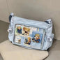 New Japan Style Transparent Postcard Display Shoulder Women Badge DIY Decoration Crossbody Bag Anime Expo Class Tote Itabag