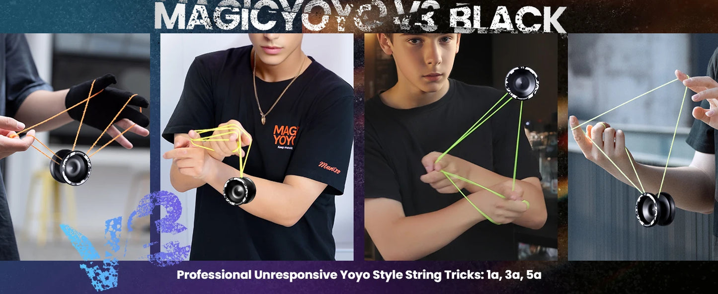 MAGICYOYO V3 Yoyo for Kids 8-12 or Above, Responsive Yoyo Professional with Dual Function, Professional Trick Yo yo for Adults w