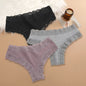 3Pcs/set Women Cotton Lace Panties Floral Intimate Underwear Trendy Patchwork Lace Briefs Female Soft Underpants Lingerie S-XL
