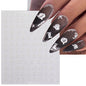 3D Glittery Gothic Letter Design Nail Art Stickers Uppercase Alphabet Letters Artistic Designs DIY Nail Art Decals Decoration #1