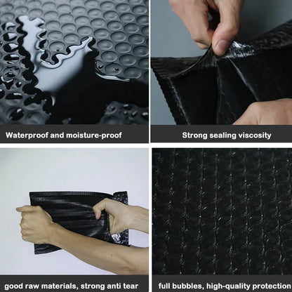 50/100 Pcs Black Bubble Packaging Envelope Mailing Envelopes Mailer Poly Envelope for Shipping Self Seal Bubble Bags Padding