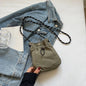 Nylon Crossbody Bag Soft Mini Phone Wallet Multifunctional Square Shoulder Bag Crossbody Purse Canvas Purse Messenger Bag