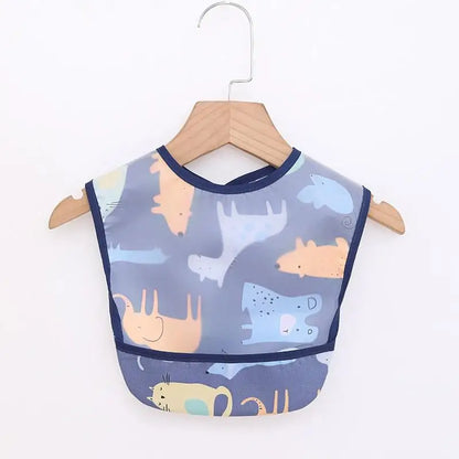 Baby Girls Apron Bibs Toddler Long Sleeve Scarf Waterproof Art Smock Feeding Bib Infant Boys Girls Kids Burp Cloth Bandana