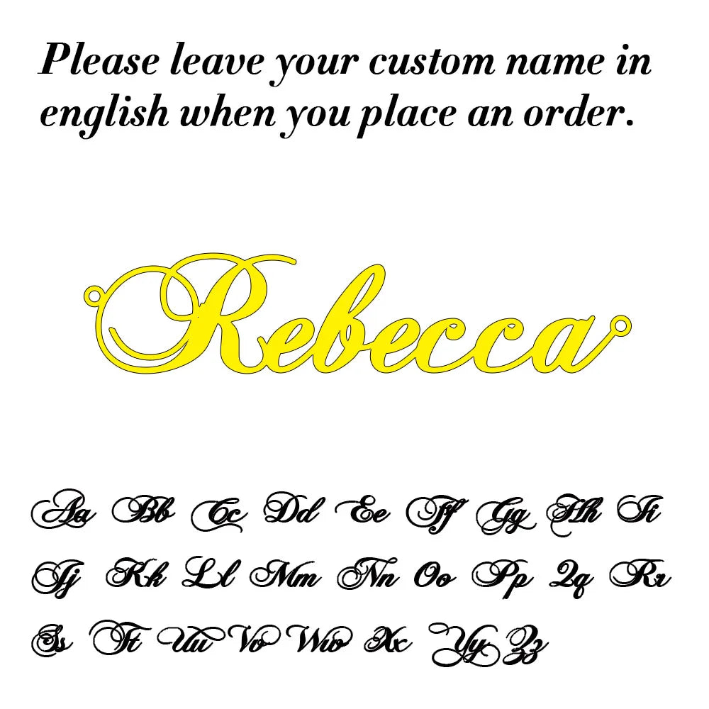 Personalized Customization Name Earrings For Women Stainless Steel Women's Fashion Earrings Jewelry Gift for Lovers