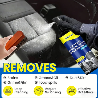 Car Interior Cleaner Seat Polishing Care, No-Rinse Stain Removal, Roof Renewal, Interior Cleaning Tools, Making Your Car Interio