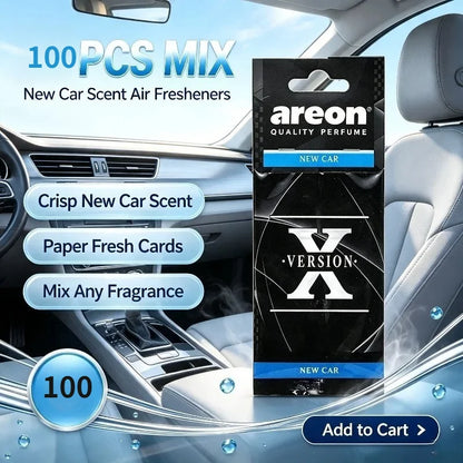 Version X Hanging Car Fragrance Paper Scent Cards 6 Mixed Scents For Car Home And Outdoor Scene Decoration