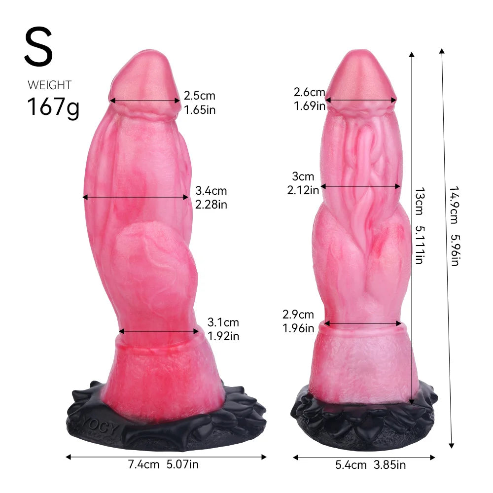 NSFU 3 Styles Fantasy Dildo Flirting Sex Toy Anal Plug Soft Animal Horse Penis 18+ Adult Sexy Toys For Women Men Masturbator
