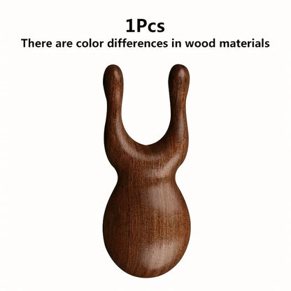 Wooden Gua Sha Facial Tools Head Massager Sandalwood Wood Massage Tool for Face Nose Eye Wood Therapy Massage Acupressur Tools