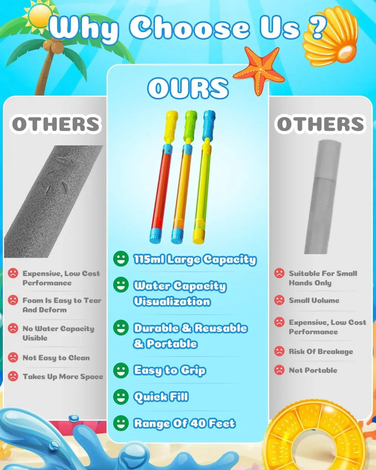 Large capacity water gun, adult water game, combat, summer swimming pool, beach, outdoor activities