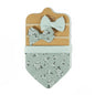 3Pcs/Set Muslin Cotton Print Bib Newborn Bows Headband Triangle Saliva Towel Infant Boy Girl Feeding Burp Baby Hair Accessories