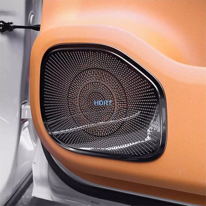 Car Styling Instrument Outlet Horn Hood Air Intake Mask Audio Trim For Leapmotor C10 2024 + Rear Trunk Speaker Cover Accessories